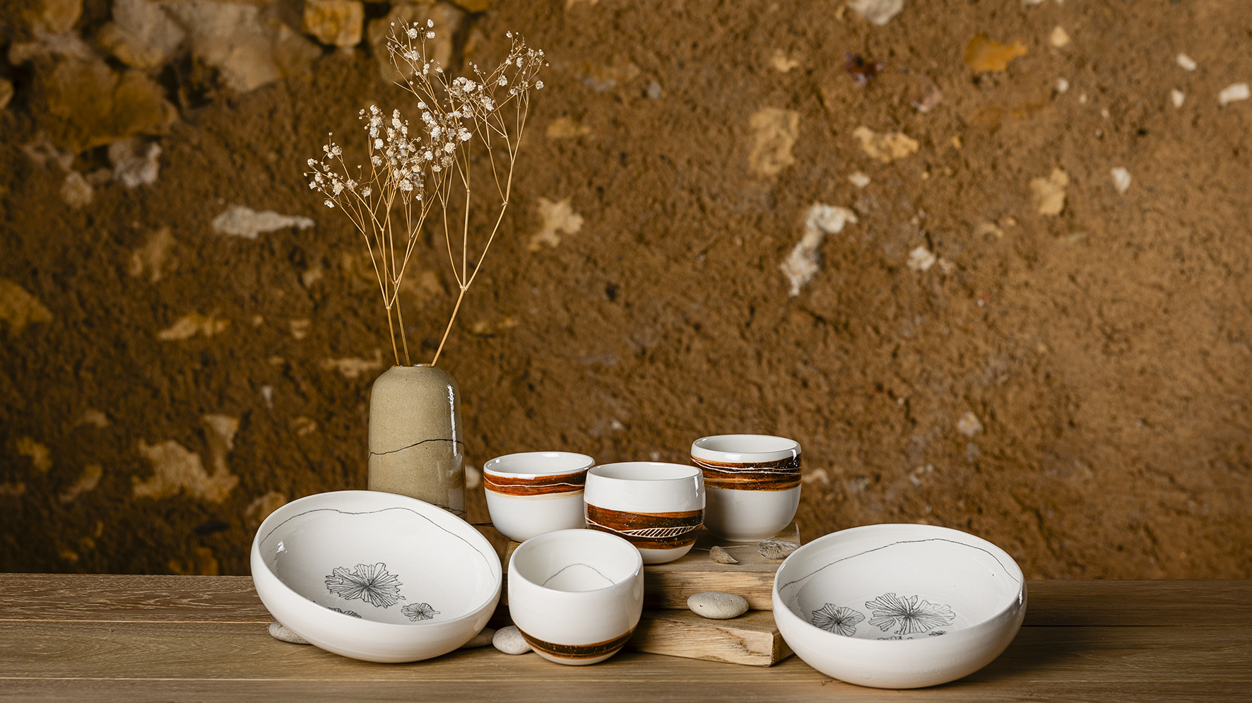 porcelaine sgrafito crayon ceramique